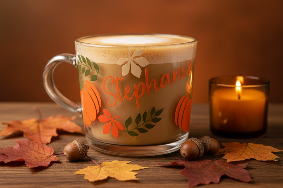Pumpkin Mug — Autumn Flat Lay