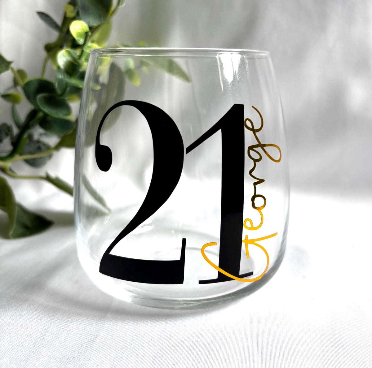 Milestone Birthday Small Tumbler Glass