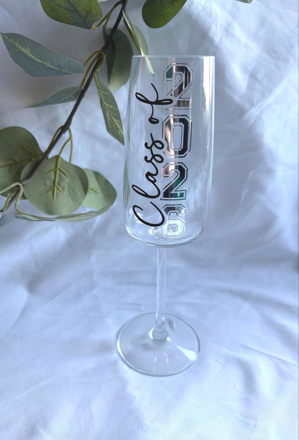 Graduation Champagne Glass Class of 2026