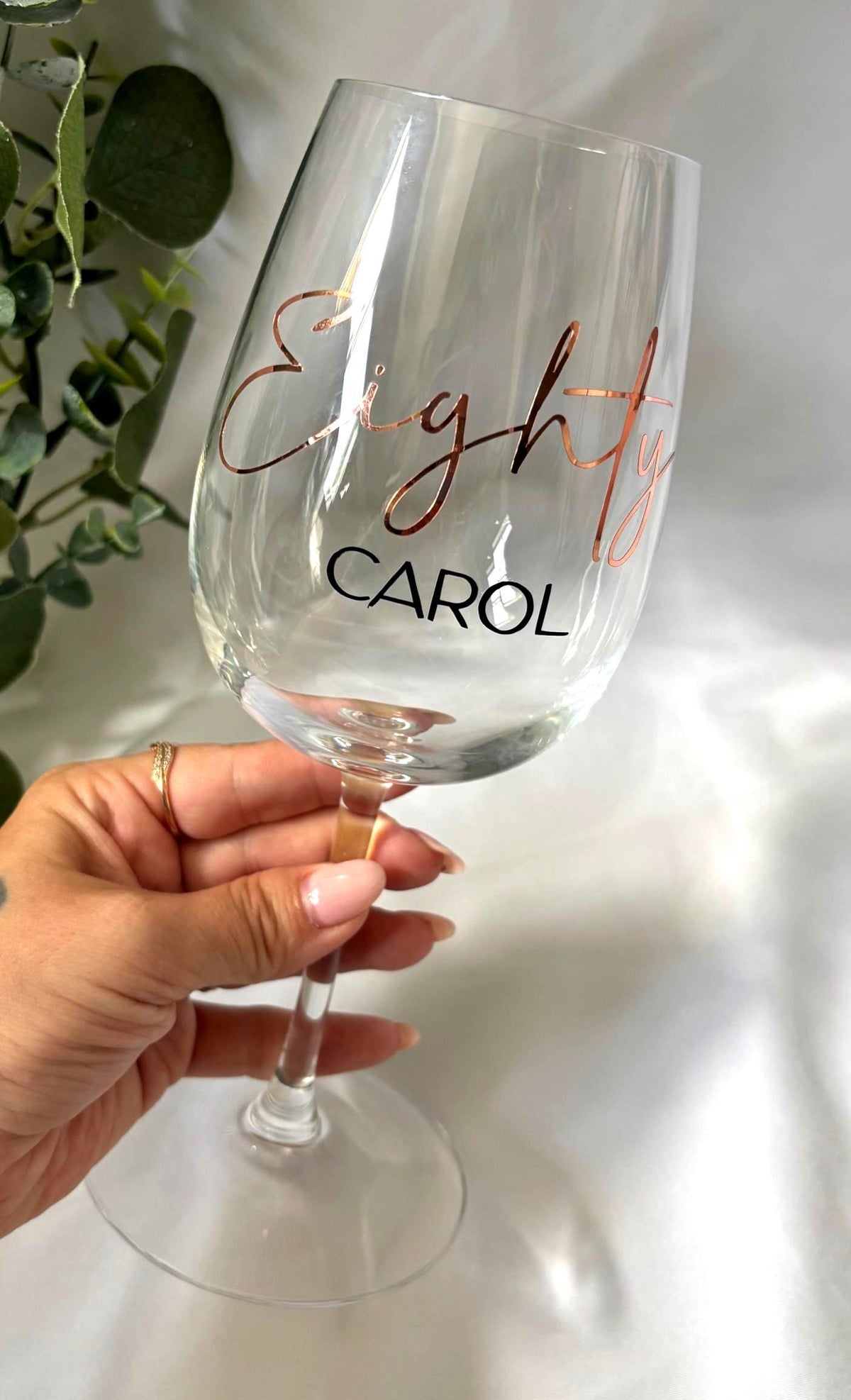 Age Birthday Wine Glass