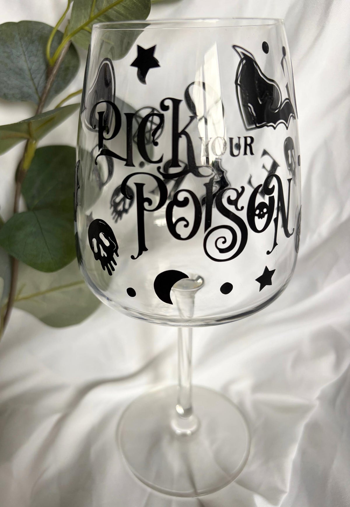 Pick Your Poison Wine Glass