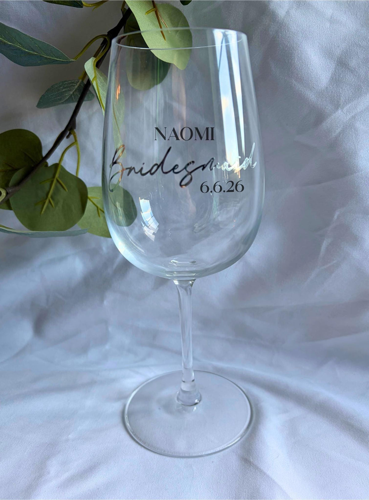 Bridesmaid Wine Glass