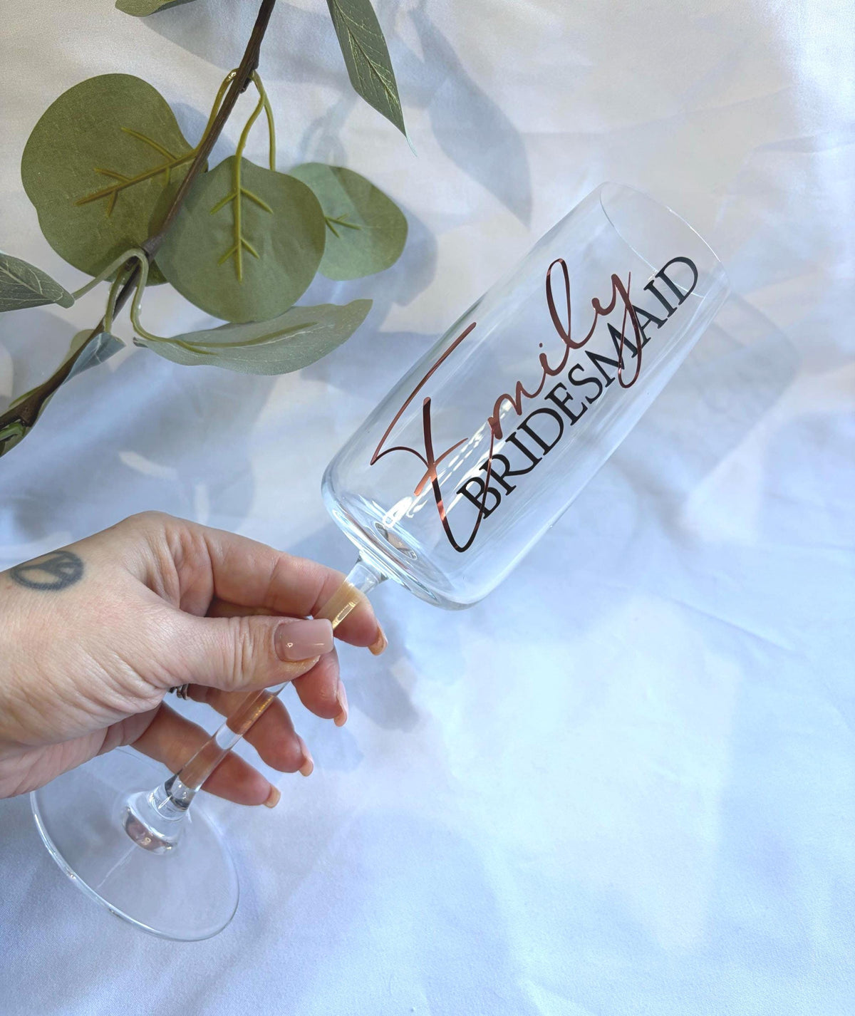 Bridesmaid Champagne Glass