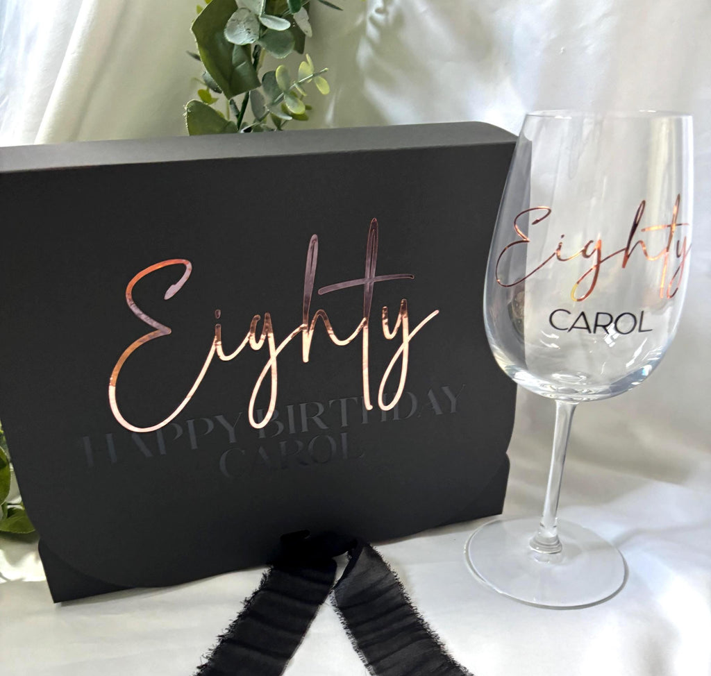 Age Birthday Wine Glass