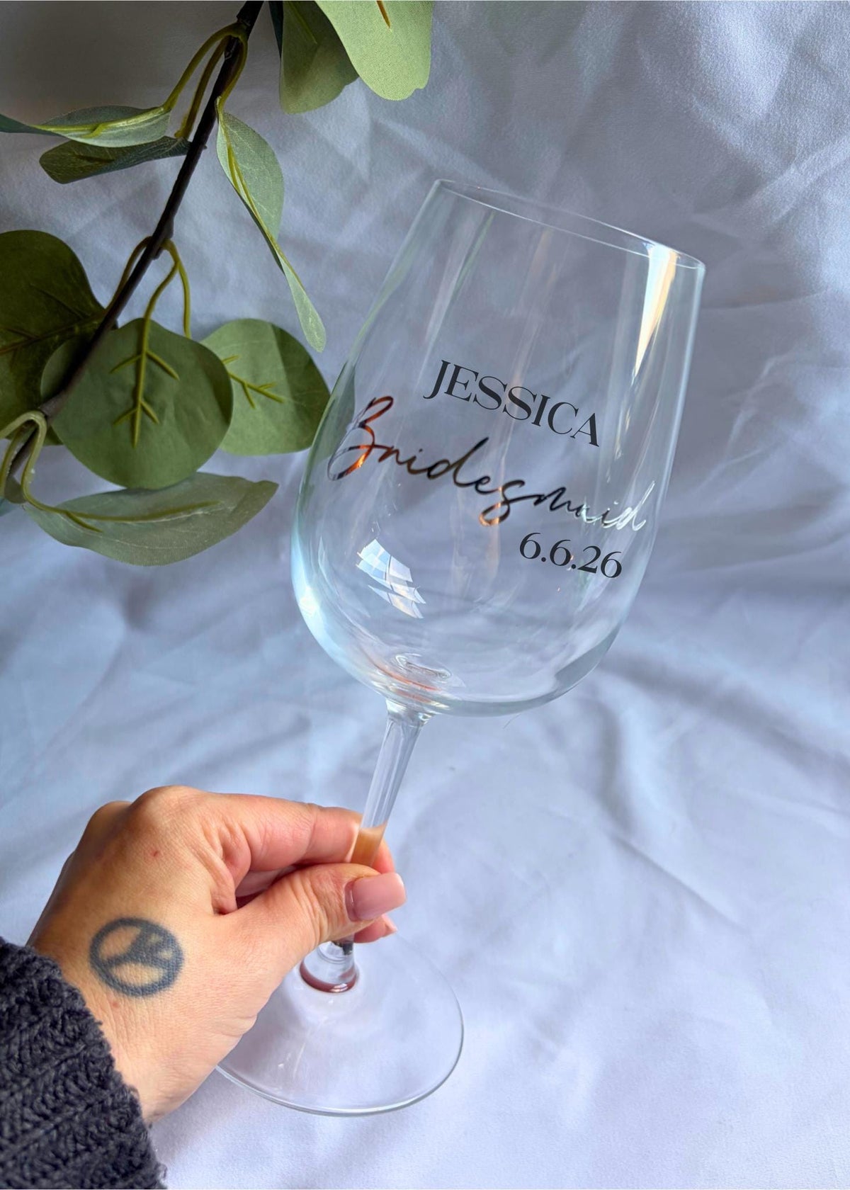 Bridesmaid Wine Glass