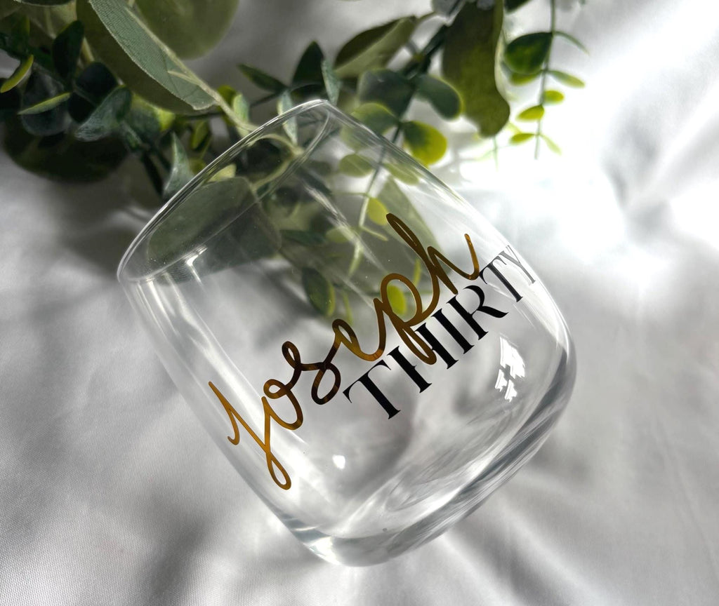Milestone Birthday Small Tumbler Glass