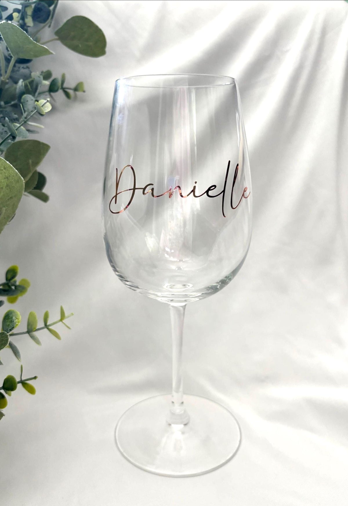Simple Personalised Wine Glass