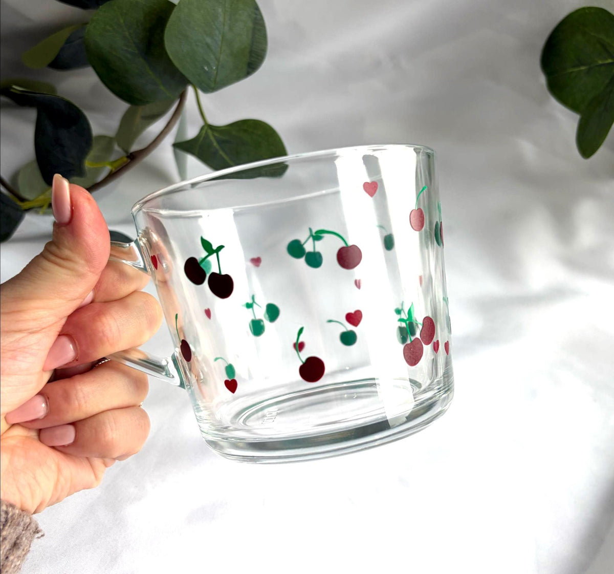 Cherry Glass Mug