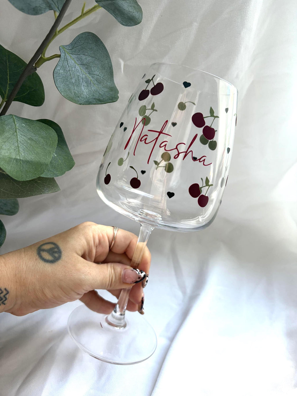 Personalised Fruit Wine Glass