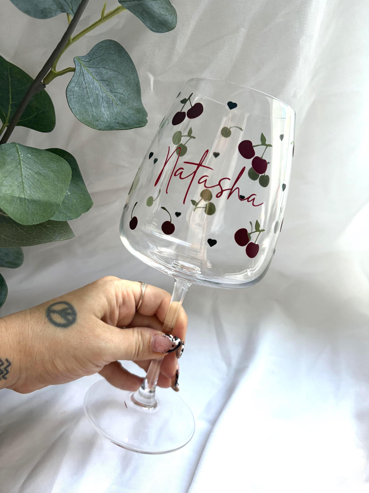 Personalised Fruit Wine Glass