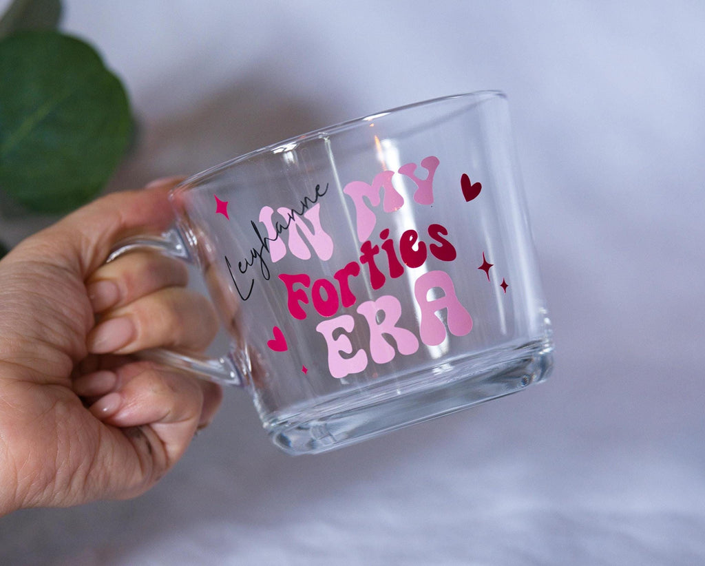 Personalised Birthday Era Glass Mug