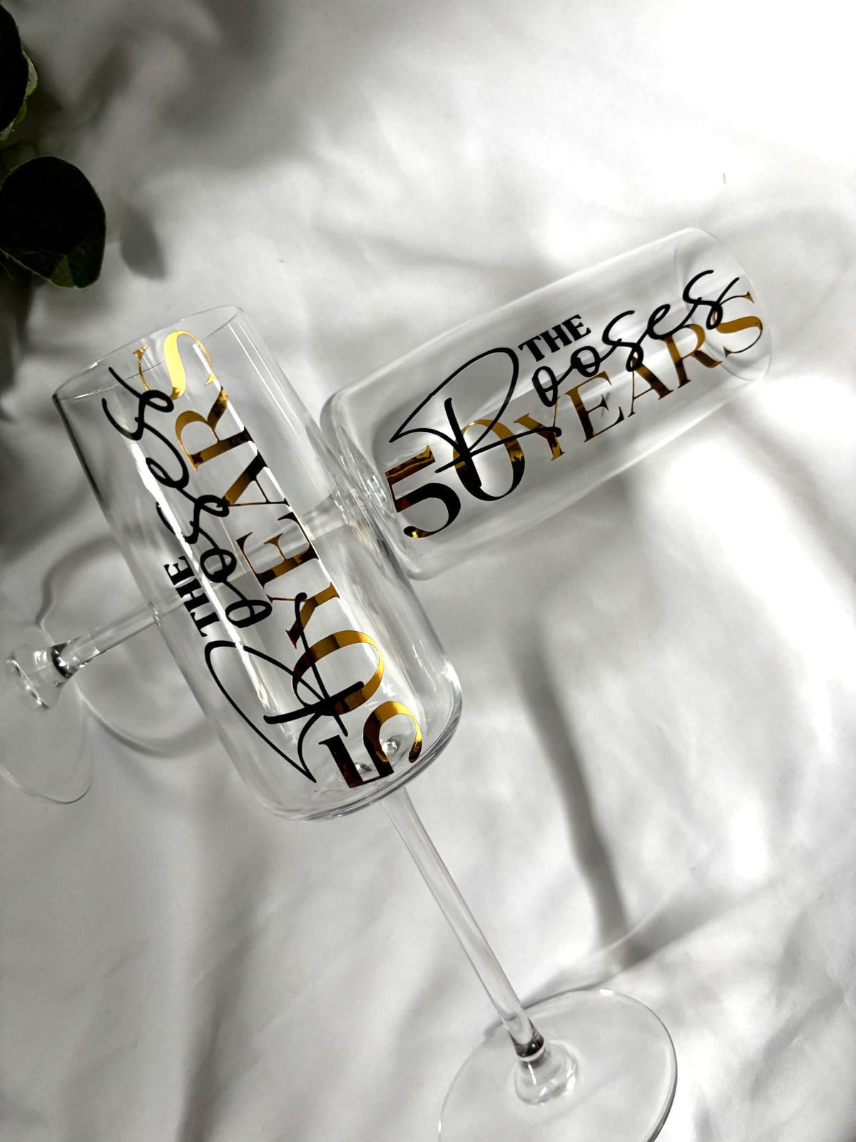 Anniversary Champagne / Prosecco Glass Gift Set