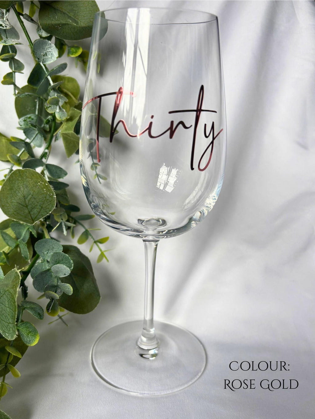 Age Birthday Wine Glass