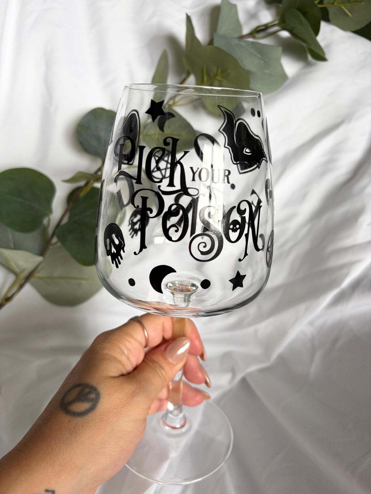 Pick Your Poison Wine Glass