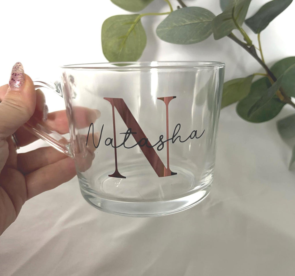 Personalised Name Glass Mug