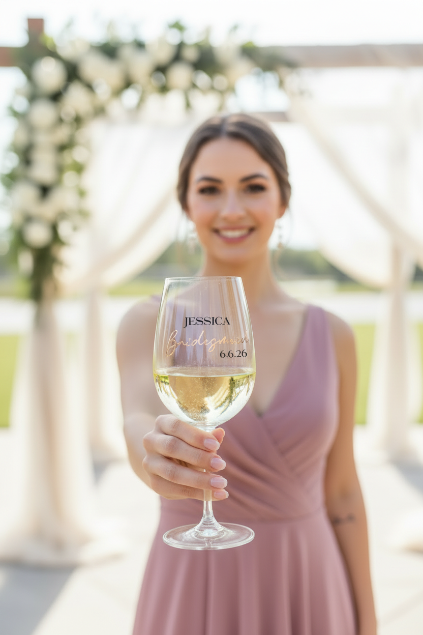 Bridesmaid Wine Glass — White Wine Lifestyle