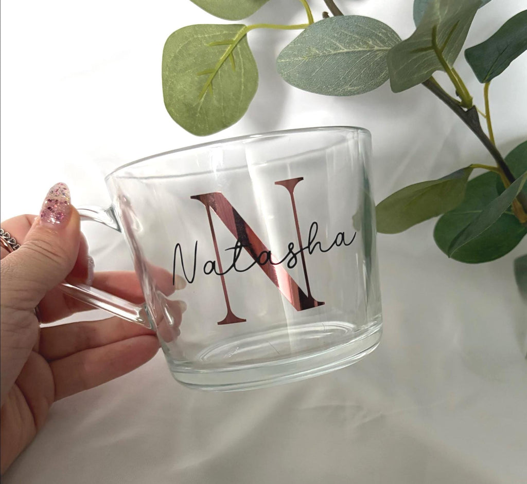 Personalised Name Glass Mug