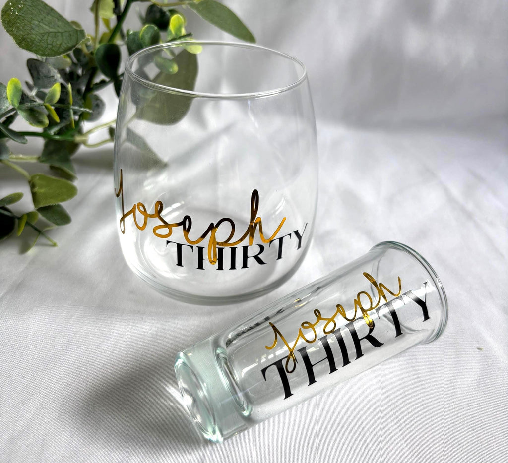 Milestone Birthday Small Tumbler & Shot Glass Gift Set