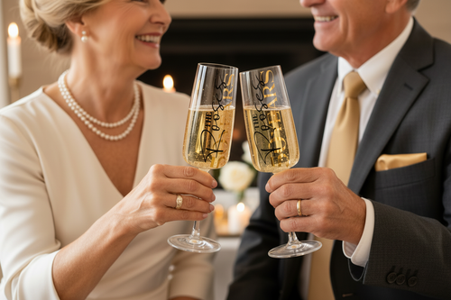 Couple Toasting - No Faces