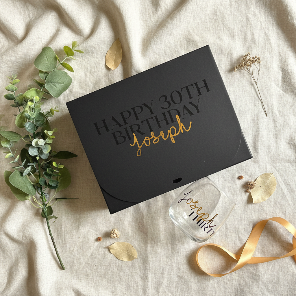 Flat Lay - Whisky Glass Gift Set