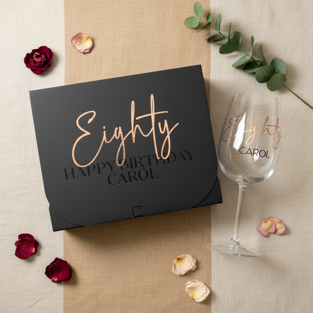 Flat Lay - Wine Glass Gift Set