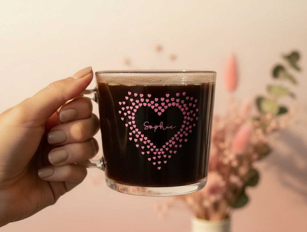 Heart Mug — Held, Black Coffee