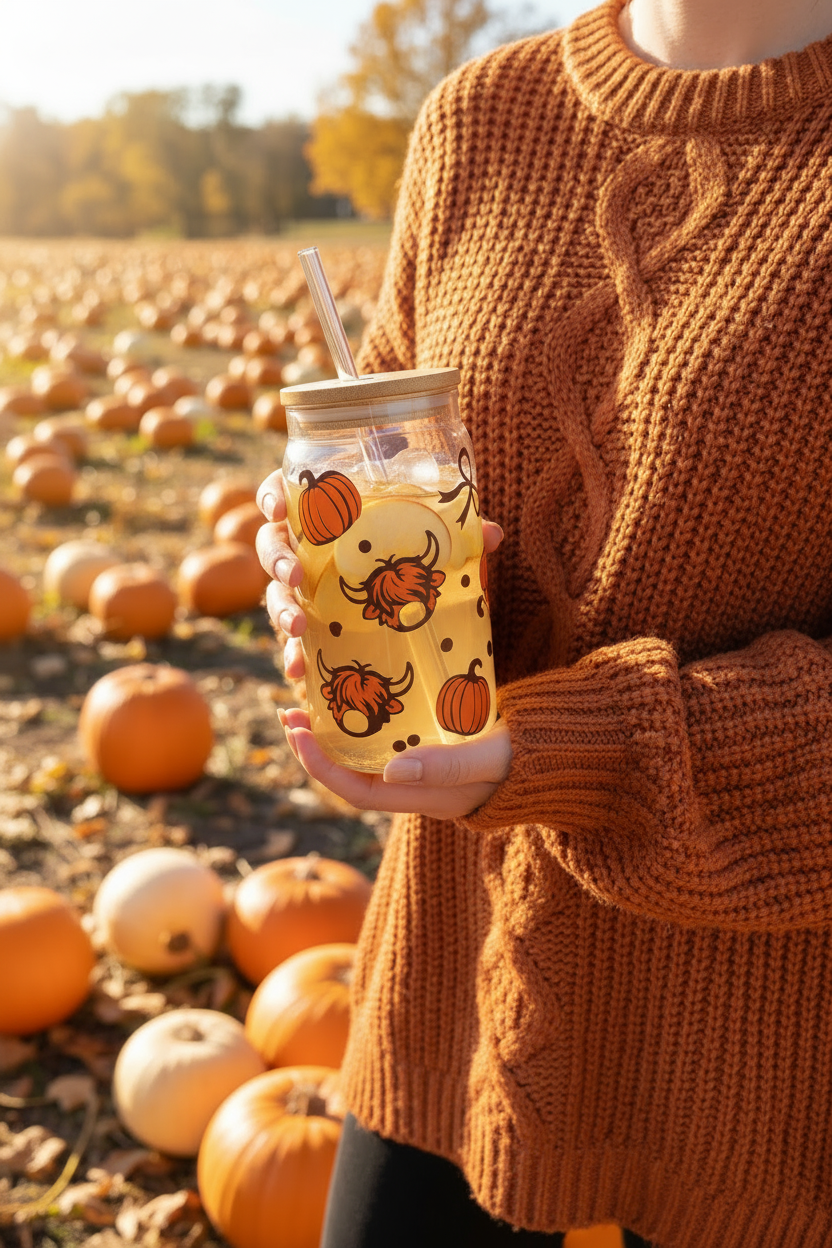 Highland Cow Tumbler - Lighter Drink