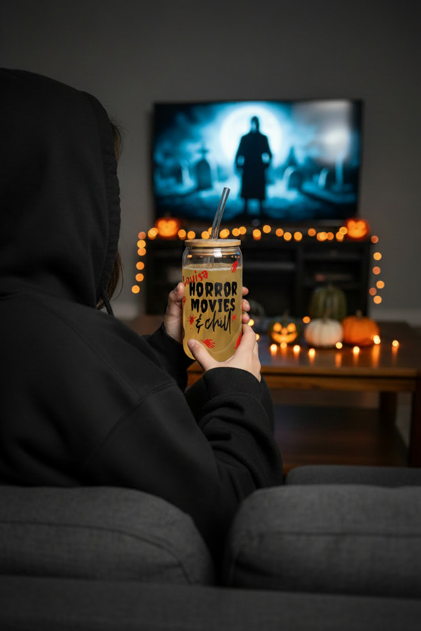 Horror Movies Tumbler - Light Drink Sofa