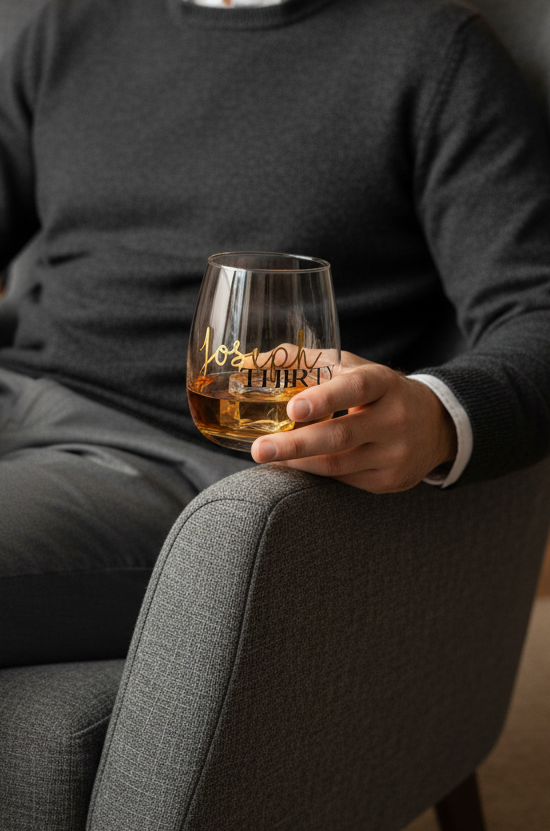 Man Holding Whisky Glass