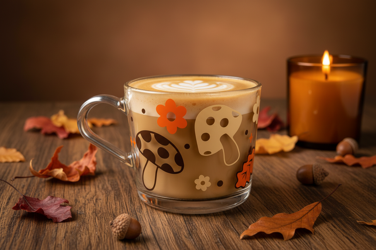 Mushroom Mug — Autumn Flat Lay