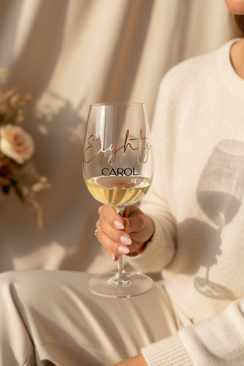Person Sitting with Wine Glass