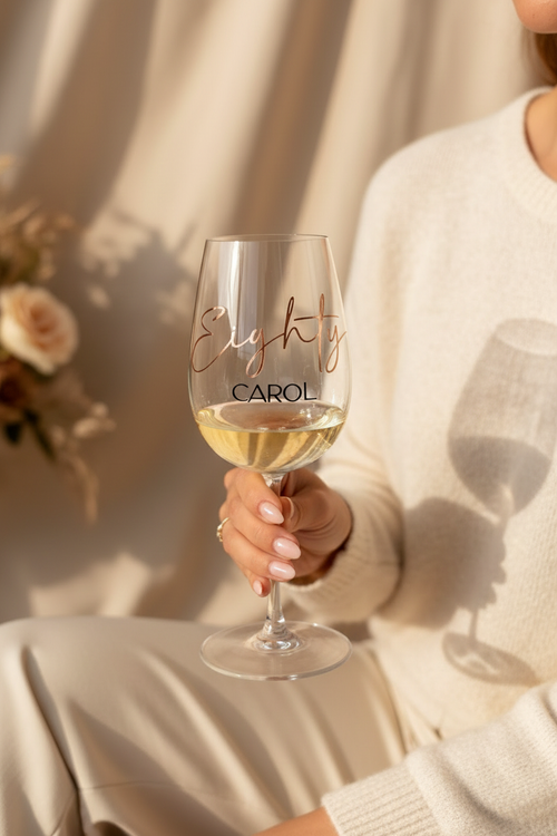 Person Sitting with Wine Glass
