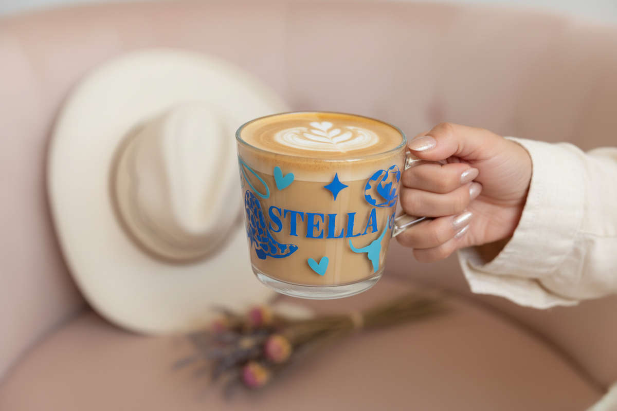 Personalised Cowboy Mug — Lifestyle