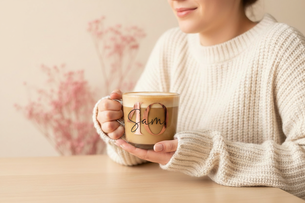 Personalised Name & Age Mug — Lifestyle, Light Drink