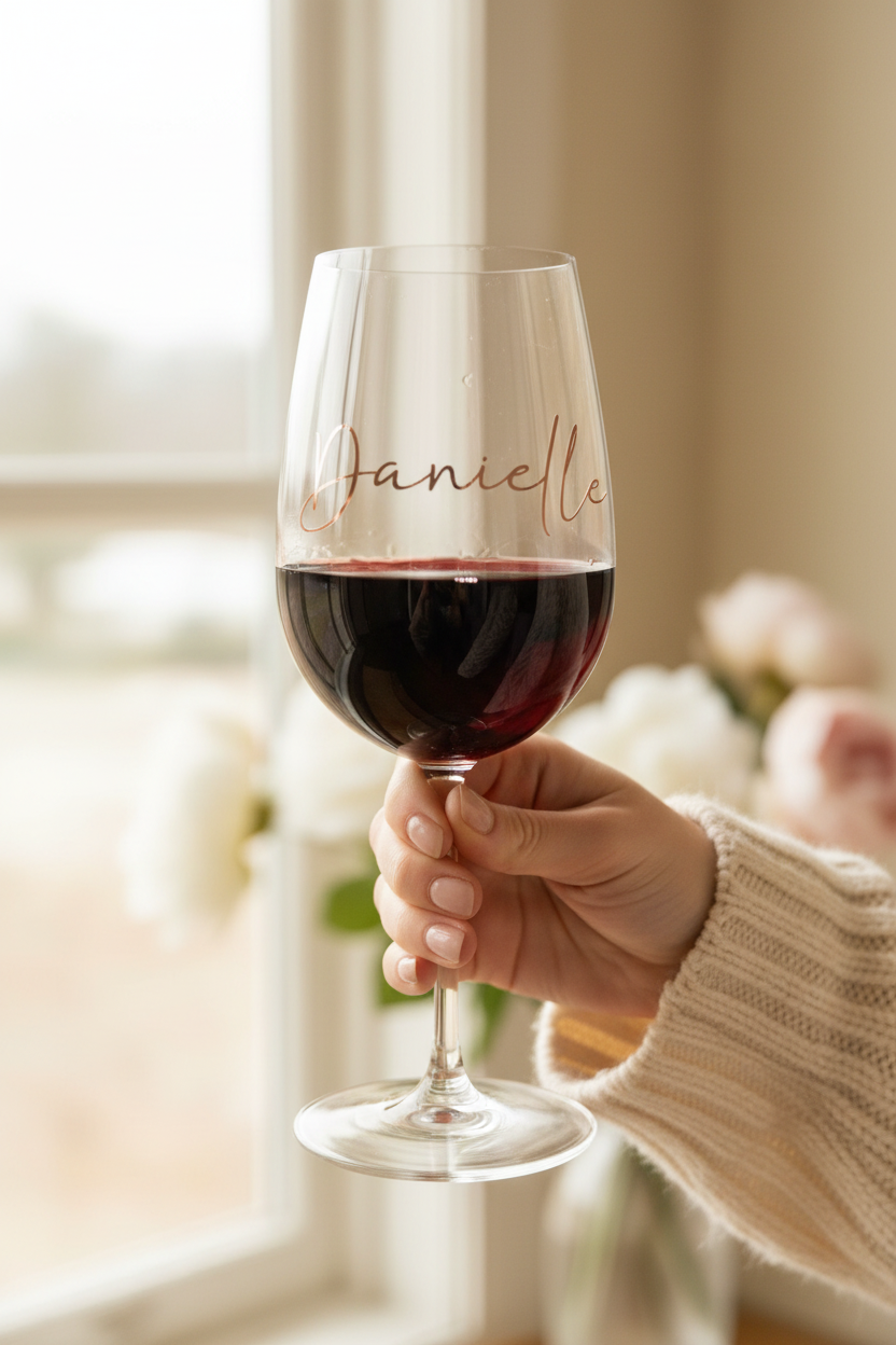 Personalised Wine Glass — Natural Lifestyle