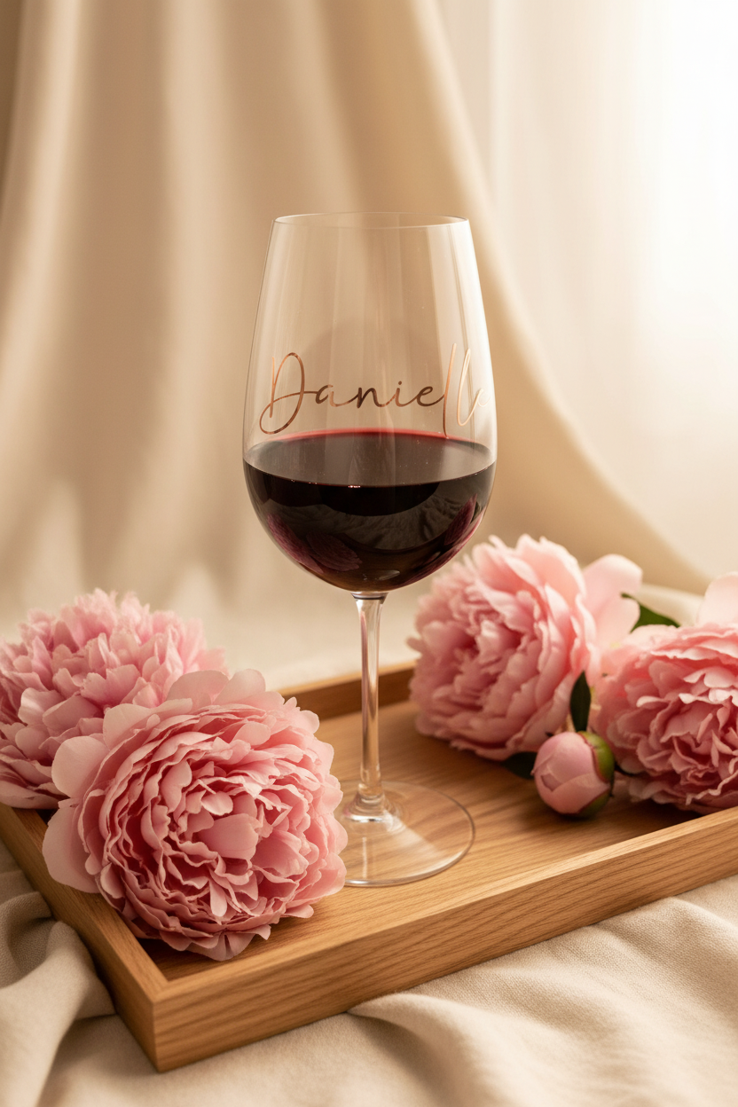 Personalised Wine Glass / Custom name wine glass 