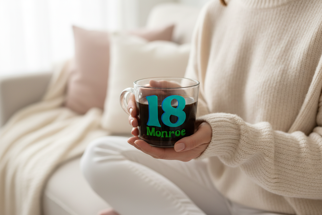 Retro Name & Age Mug — Sofa Lifestyle