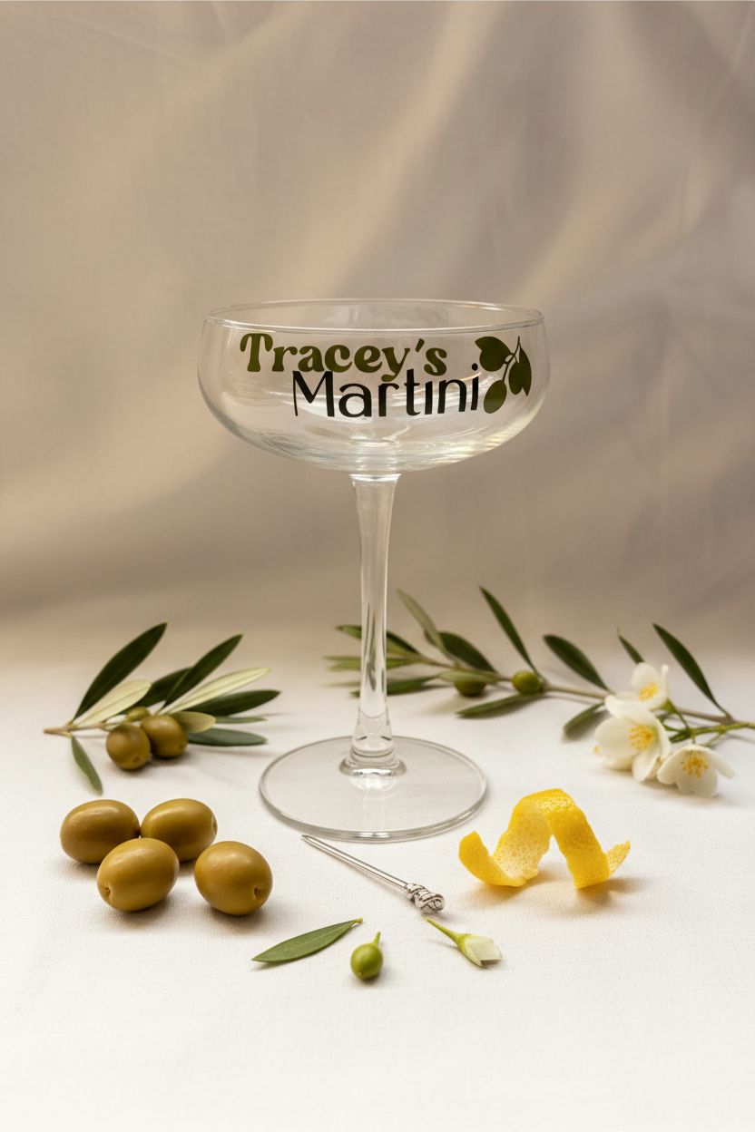 Tracey's Martini - Flat Lay